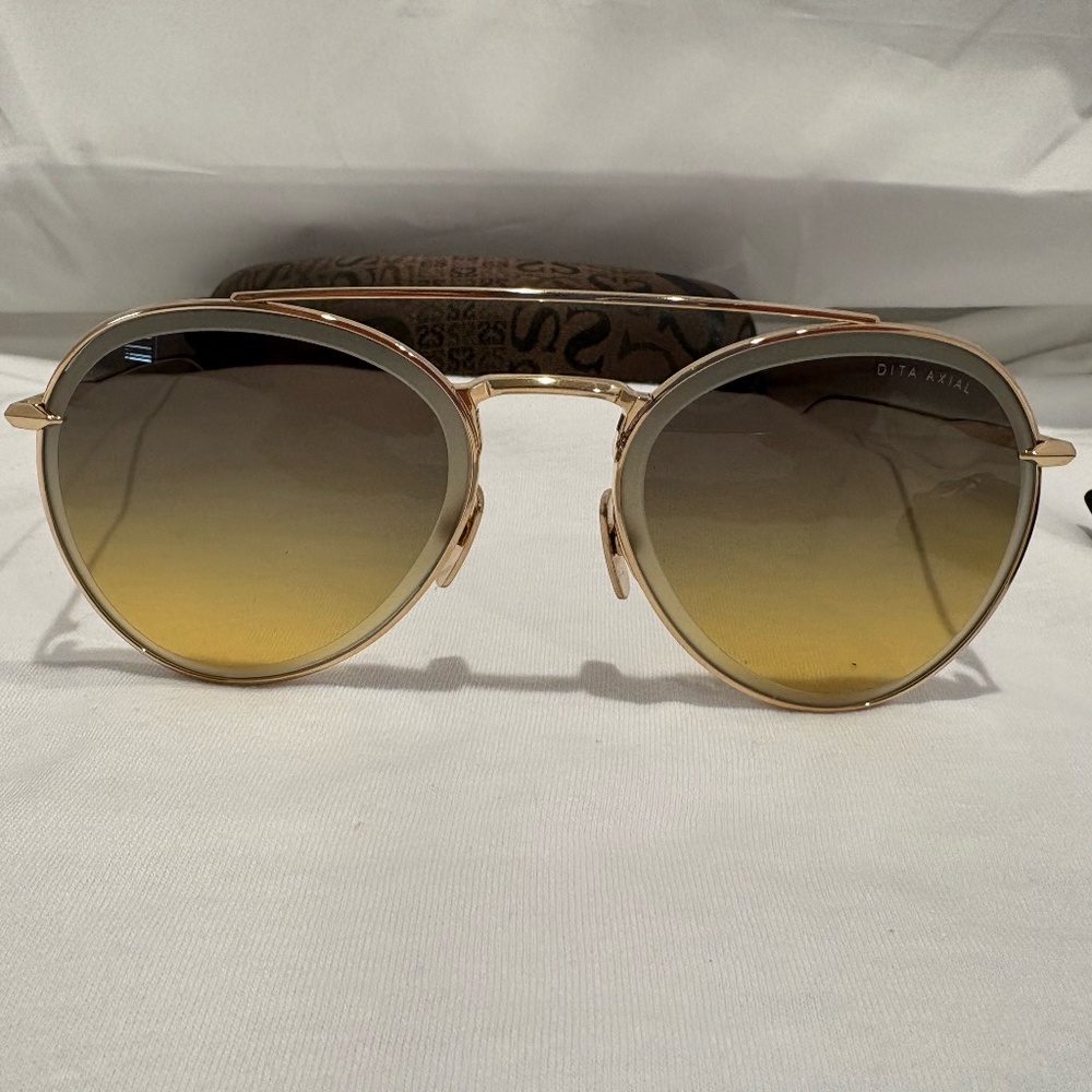 NEW! DITA AXIAL DTS502-GLD-AMB GOLD FRAME W/ AMBER GRADIENT LENS 100% AUTHENTIC